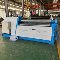 Máquina de Rolado de Placas CNC W12CNC de 4 Rodillos, Dobladora de Cuatro Rodillos CNC, Equipo de Doblado de Tanques de Acero Grueso
