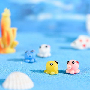 Mini Statuetta di Pesce Oceanico, Simpatico Polpo, Figurina di Animale Marino, Mini Ornamento in Resina per Giardino, Decorazione per Acquario e Paesaggio - Product Image 2