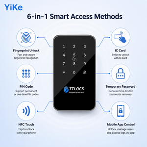 RFID-Zugangskontroll-Tastatur-Controller Kommerzieller Standalone 13,56MHz Tür-TTLOCK-<span class=keywords><strong>App</strong></span> Drahtloser PIN-Code Büro China Fabrik - Product Image 1