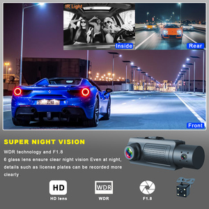3.16 Inch Car Dvr Wifi <strong>Dash</strong> Camera Car Black Box HD 3 Lens Dashcam Front And Rear Internal 3 Channel Wifi <strong>Dash</strong> <strong>Cam</strong> - Product Image 5