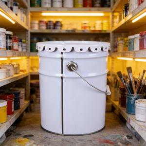 Paint <b>Bucket</b> Tinplate Material High Quality Flower <b>Lid</b> Factory Direct Sales Support Customization 13LL Metal <b>Bucket</b> <b>with</b> <b>Lid</b> - Product Image 1