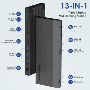 WAVLINK Estación de Acoplamiento USB-C 13 en 1 con Triple Pantalla, <span class=keywords><strong>Salida</strong></span> 8K, 100W PD, 10Gbps UMD05M USB 3.0 WL-UMD05M-Pro - Product Image 4