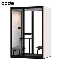 Cabine de travail insonorisée modulaire pour 2 personnes, bureau, salle de réunion, cabine téléphonique en bois