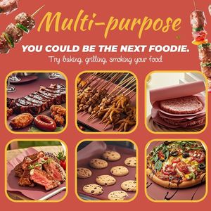 Rouleau rose 15" x 720" (60') pour fumoir et barbecue, papier d'emballage pour grillades et fumage <span class=keywords><strong>de</strong></span> viande, papier <span class=keywords><strong>de</strong></span> <span class=keywords><strong>boucher</strong></span> non blanchi, non couché, non ciré - Product Image 3