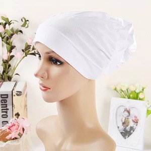 Casquette <span class=keywords><strong>hijab</strong></span> uni pour femmes musulmanes, turban en polyester uni pour femmes, chapeaux de <span class=keywords><strong>mariage</strong></span> pour femmes, nouvel arrivage très vendu - Product Image 4