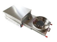 Réchaud à gaz portable de haute qualité en aluminium, résistant au vent, pour caravane, camping-car, remorque