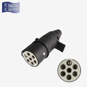 High-Quality New ISO 3731 Trailer Adapter Plugs Type 7 Pin Trailer Plug 24v 12v