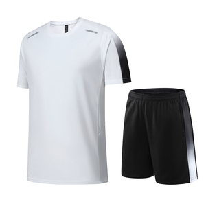 Ensemble Shorts Hommes 100% Polyester Prix Usine <span class=keywords><strong>Pas</strong></span> <span class=keywords><strong>Cher</strong></span> – Tenue <span class=keywords><strong>de</strong></span> Sport <span class=keywords><strong>Homme</strong></span> pour Course à Pied et Entraînement – Ensemble T-shirt et Shorts d'Été Hommes - Product Image 4