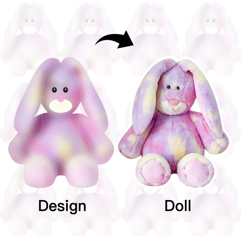 Giocattoli di peluche di peluche all'ingrosso di alta qualità giocattoli di peluche colorati conigli unicorni bambola bearspush