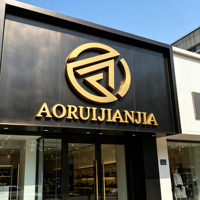 Lettres LED rétroéclairées personnalisées pour bureau, intérieur/extérieur, signalétique d'entreprise, logo mural, lettres en relief 3D LED