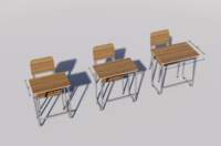Meubles scolaires sur mesure ZOIFUN pour le projet en Irak, ensemble table et chaise scolaires modernes en bois