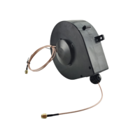 Cable de Extensión Eléctrico Industrial, Carrete de Cable Retráctil DYH-1703, Conector BNC, Autoblocante