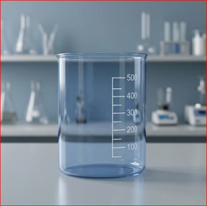 <b>500ml</b> Graduated Beaker Transparent Laboratory <b>Glass</b> Cup Measuring Cylinder for School and Lab Use - Product Image 6