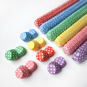 1000 piezas coloridas Mochi Cupcake Baking Liners-Vasos de papel a prueba de grasa para Snow Skin Mooncakes, Muffins y Mini Cakes - Product Image 4