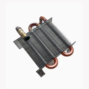 Copper tube radiator finned air cooled evaporator for oxygen generator