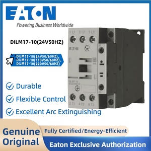 Contactores EATON Serie DILM <span class=keywords><strong>DILM17</strong></span>-<span class=keywords><strong>10</strong></span> 24V 50HZ CCC para Equipos de Máquinas Herramienta - Product Image 1