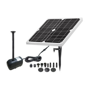 Jia Tong 15W Solar Water Pump 24V High Pressure Garden Fountain Landscape Water Flow Pump With Solar Panel And Accessories - Product Image 1