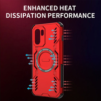 Étui de téléphone magnétique à dissipation thermique, housse anti-chute avec airbag à 4 coins pour OnePlus Ace 6/15R/15/Nord 5/Nord CE5