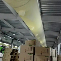 Conduit d'air flexible rectangulaire en tissu FABOSEN, matériau ignifuge, pour système de ventilation CVC en espaces bas plafond, à économie d'énergie