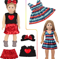 MSYO Vente en gros – Poupées réalistes en polyester de 18 pouces pour garçons et filles, ensemble de 10 pièces avec vêtements interchangeables, modèle de jouet de dessin animé
