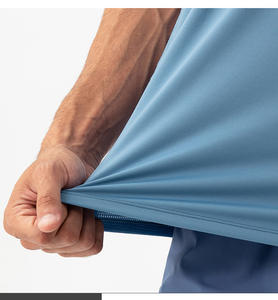 Camiseta deportiva de malla transpirable para hombre, camiseta de entrenamiento ligera para correr y hacer ejercicio en el gimnasio, camiseta atlética de entrenamiento ligera - Product Image 3