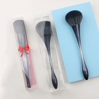 Pinceau à poudre de miel compact pour maquillage à poil doux, 1 pièce