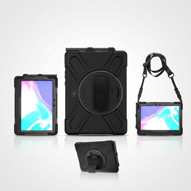 Durable Shockproof case Tablet Case for Samsung Tab Active 3 for Active 5 8.0inch with Kickstand and Shoulder Strap