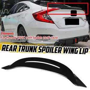 Aileron de coffre arrière en ABS noir brillant pour Honda Civic 10ème génération berline 2016 2017 2018 2019 2020 - Product Image 1