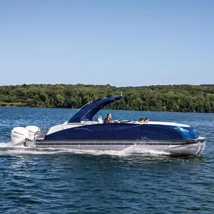 Kinocean 7m Luxury Pontoon Boat fiberglass with marine seats ship for sale