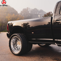 Ruedas de Aleación Forjadas Personalizadas en Oferta para Camionetas Ford RAM 8x180 8x200 8x165.1 8*5.5 8.6.5 22 24 26 28 30 Pulgadas con Borde Pulido