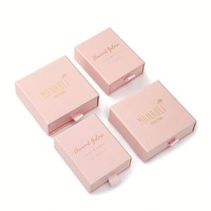 High End Simple Custom Mailer Small <b>Drawer</b> <b>Sliding</b> Shallow Jewelry Boxes Paper Packaging With Logo Jewelry Box - Product Image 1
