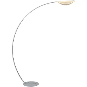 Living Room Fishing Floor Lamp Creative Leaf/Mesh Lampshade Minimalist Modern Bedroom Sofa LED Eye Protection Standing Lights