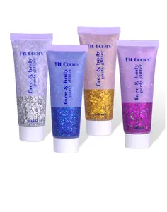 Fit Colors Sequin Gel Glitter Scale Face Body Lip Eye Shadow Eye Sparkly Hair Shimmer Gel Flash Sequins Party Decoration Makeup