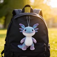 Nouveau Porte-clés Peluche Dragon Lait Pleurant Salamandre Peace Elite, Pendentif Mignon Tombe des Disparus en Coton PP, à partir de 14 ans