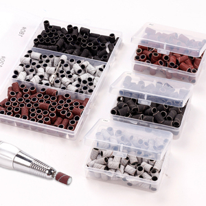 Kit de 100 accessoires pour perceuse à ongles électrique HQ Mixed Proc Discount, blanc, noir, marron, mandrins, bandes de ponçage pour ongles - Product Image 6