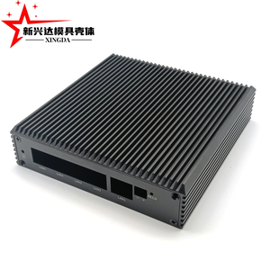 Vỏ hộp khuếch đại công suất bằng nhôm định hình mạ anodize tùy chỉnh, cấp độ bảo vệ IP54, có hộp PCB, vỏ điện tử - Product Image 2