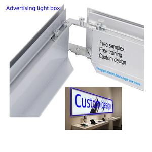 Seg Silicone cạnh khung đồ họa duy nhất bên vải hộp Đèn nhôm hồ sơ cho trung tâm mua sắm dấu hiệu - Product Image 1
