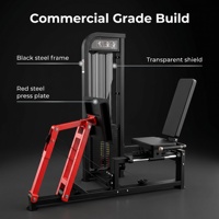 Machine de presse à jambes assise professionnelle pour usage commercial, équipement de musculation des membres inférieurs, avec pile de poids réglable