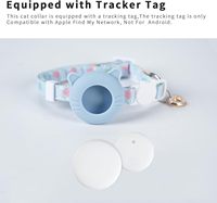 Nouveau collier pour chat AirTag, sangle de cou réglable pour chaton avec étui de suivi anti-perte, conception de sécurité à rupture rapide