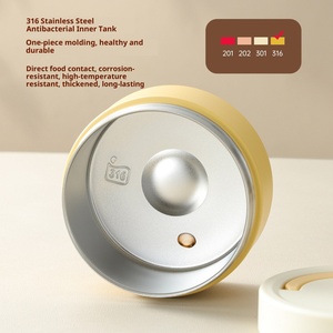 Boîte isotherme empilable en acier inoxydable 316 à double paroi, à large ouverture, étanche, pour le bureau et l'extérieur, idéale pour garder les aliments au chaud - Product Image 2