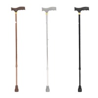 Canne de marche télescopique réglable en alliage d'aluminium pour personnes âgées, antidérapante, résistante à l'usure, pour personnes handicapées, pour l'extérieur