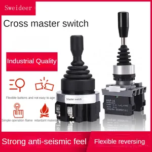यांत्रिक उपकरणों के लिए हॉट सेलिंग सेल्फ लॉकिंग लैचिंग रीसेट मोमेंटरी 22/30 मिमी टॉगल स्विच मास्टर जॉयस्टिक रॉकर स्विच - Product Image 3