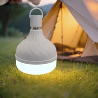 Ampoule LED d'urgence rechargeable 50W, batterie de secours 2600mAh, lumière de secours, autonomie 4-5 heures, charge rapide, ampoule T pour la maison et le camping