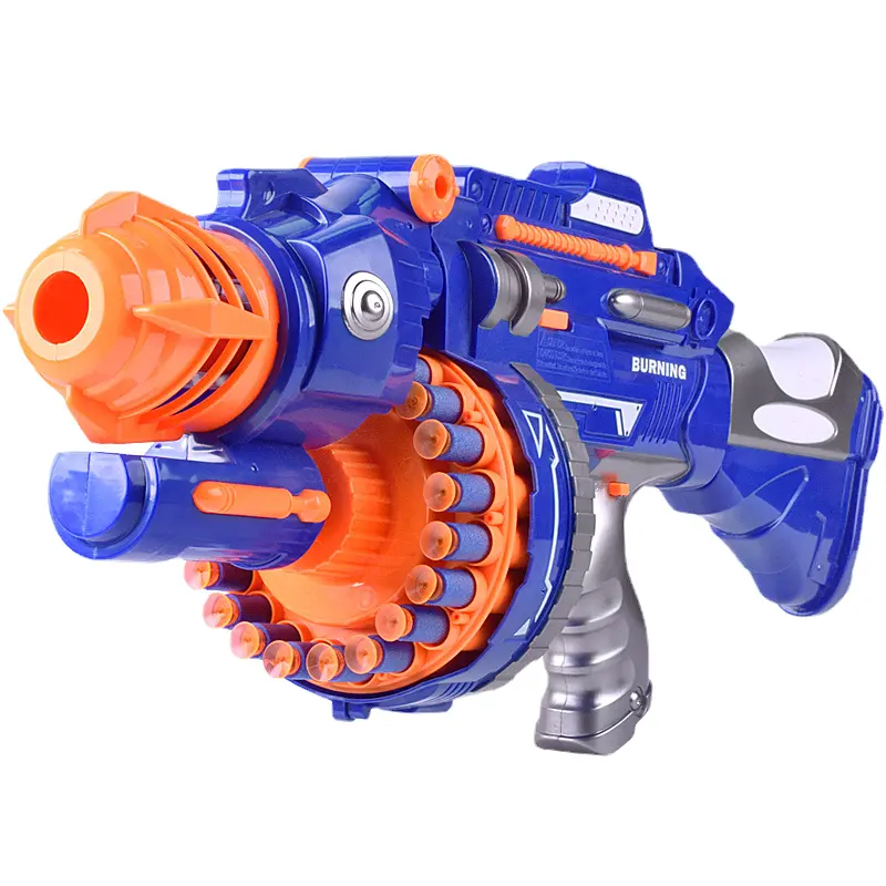 HY Brinquedos entrega gratuita arma macia Gatling disparando eva Sniper Meninos pistola bala brinquedo infantil