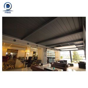 Pabellón de aluminio retráctil automático con techo solar y cenador enrollable y <span class=keywords><strong>cortinas</strong></span> de cenador <span class=keywords><strong>para</strong></span> patios - Product Image 3