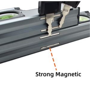 Nivel de burbuja mini de aleación de aluminio gris con imanes fuertes de alta precisión para medición horizontal y vertical, precio de fábrica - Product Image 2