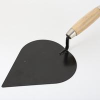 Vente en gros d'outils de truelle de maçonnerie de construction Manche en bois Truelle de maçonnerie Couteau de maçonnerie en forme de pêche de style russe