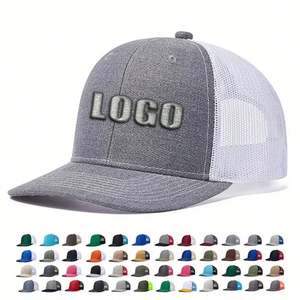 Gorras Trucker Richardson 112 Personalizadas de Alta Calidad, Gorra Snapback de 6 Paneles con Parche de Cuero, Gorra Trucker de Malla Lisa para Hombre - Product Image 1