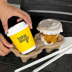Vaso Desechable de Papel de Doble Pared para Café para Llevar, de 8, 12, 16 y 20 Onzas, con Bolsa de Papel para Bebidas Calientes, Gran Venta - Product Image 2