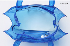 <span class=keywords><strong>Sac</strong></span> à main <span class=keywords><strong>en</strong></span> <span class=keywords><strong>plastique</strong></span> translucide brillant durable pour femmes personnalisé <span class=keywords><strong>sac</strong></span> fourre-tout transparent imperméable sacs <span class=keywords><strong>de</strong></span> <span class=keywords><strong>plage</strong></span> <span class=keywords><strong>sac</strong></span> à provisions <span class=keywords><strong>en</strong></span> PVC néon - Product Image 4